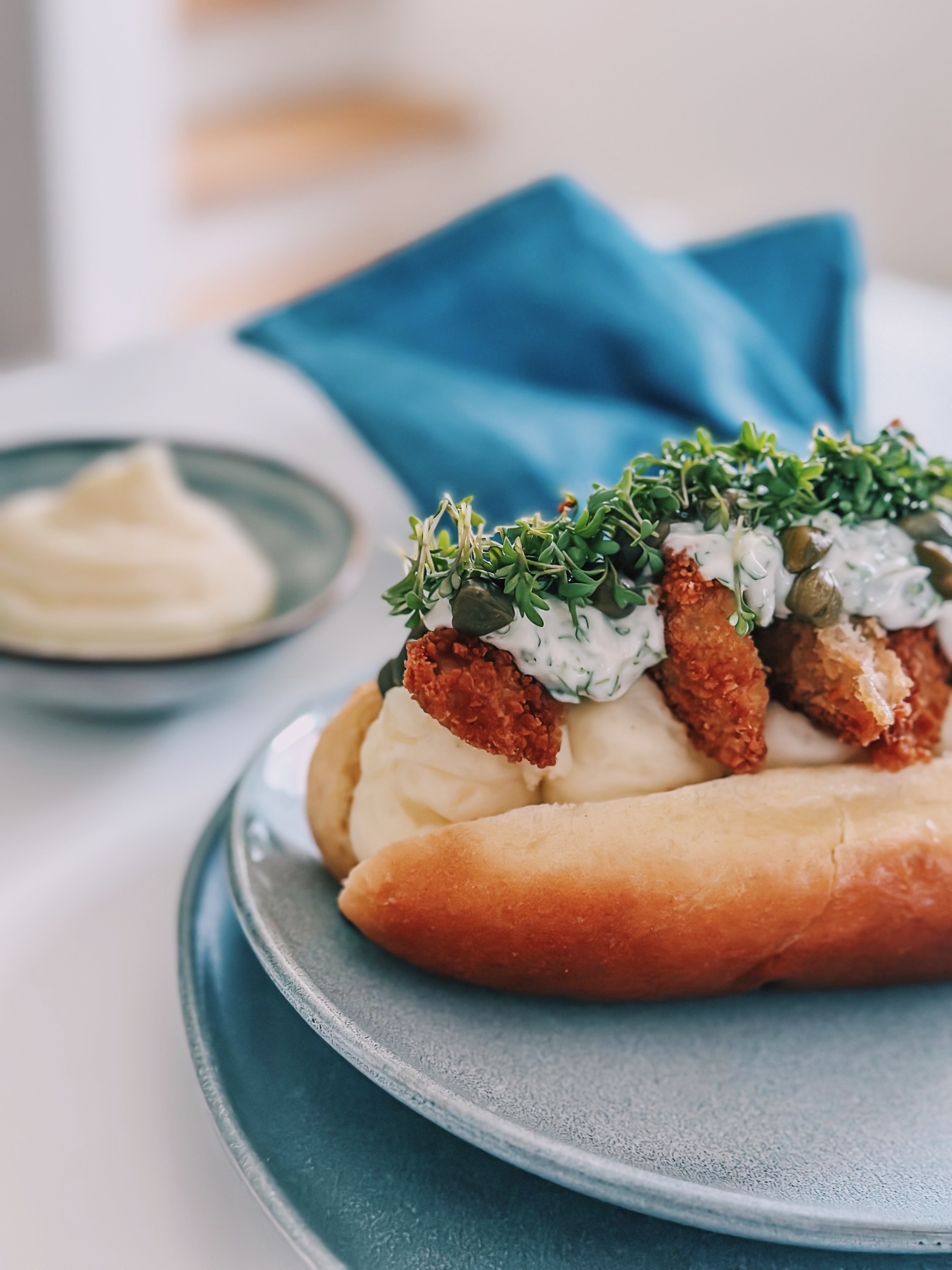 Mama Brown’s hotdog á la fish and chips graphic